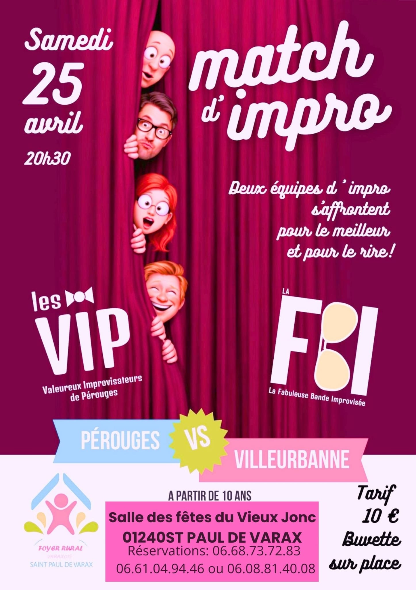 MATCH D&rsquo;IMPRO VIP / FBI